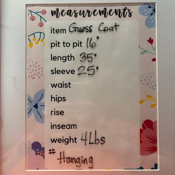 Guess Coat Woman's XS Cream Wool Blend Double Breasted Pea Coat Winter Military - Picture 13 of 13